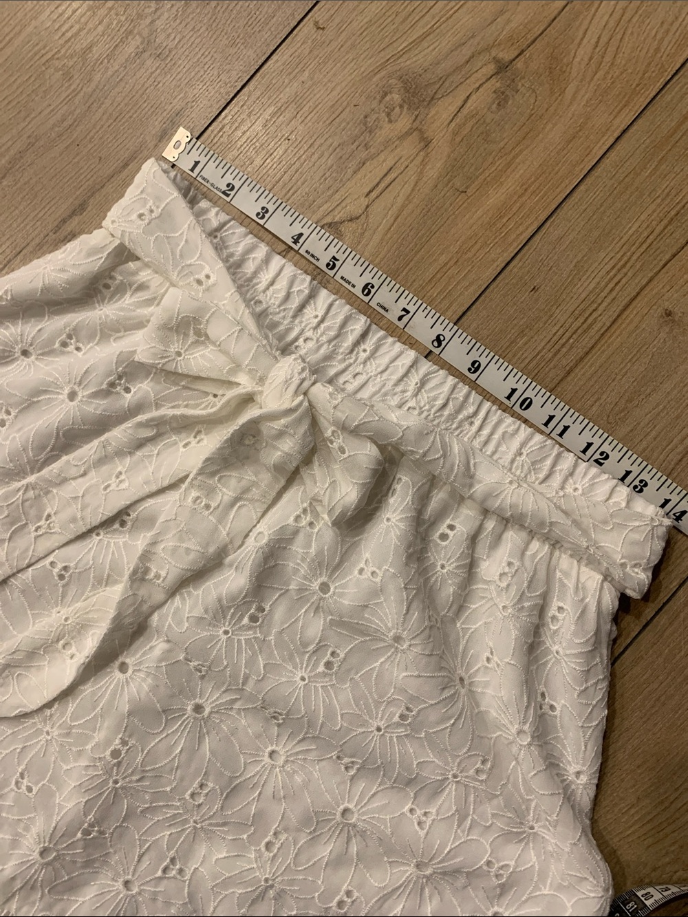 White Floral Maxi Skirt | bow in front or back | country girl + coastal + girly - Picture 9 of 9